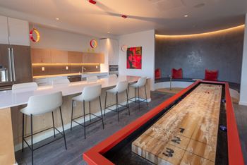 Rooftop clubroom-kitchen area